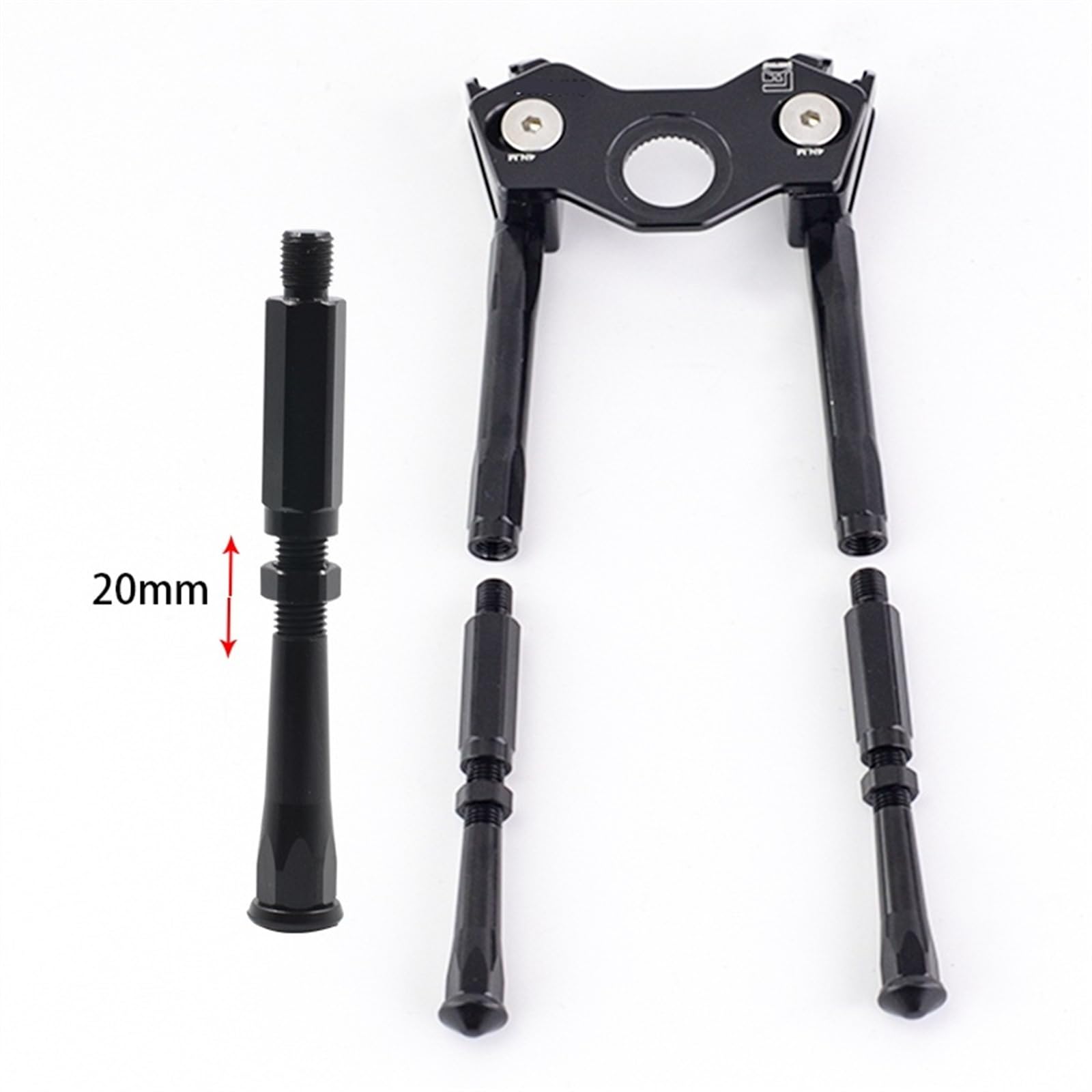 Skday BéQuille VéLo MéTal,BéQuille VéLo Laterale Béquille de manivelle de vélo, Support réglable de stationnement de vélo de Route, Support de pédale Portable, Accessoires de Cyclisme