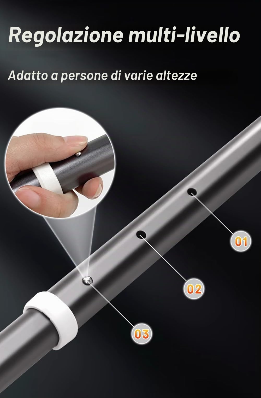 Pali da trekking bastoncino da escursionismo a doppia scopi -Plani da trekking regolabili regolabili leggeri design di viaggio compatto(1PC)
