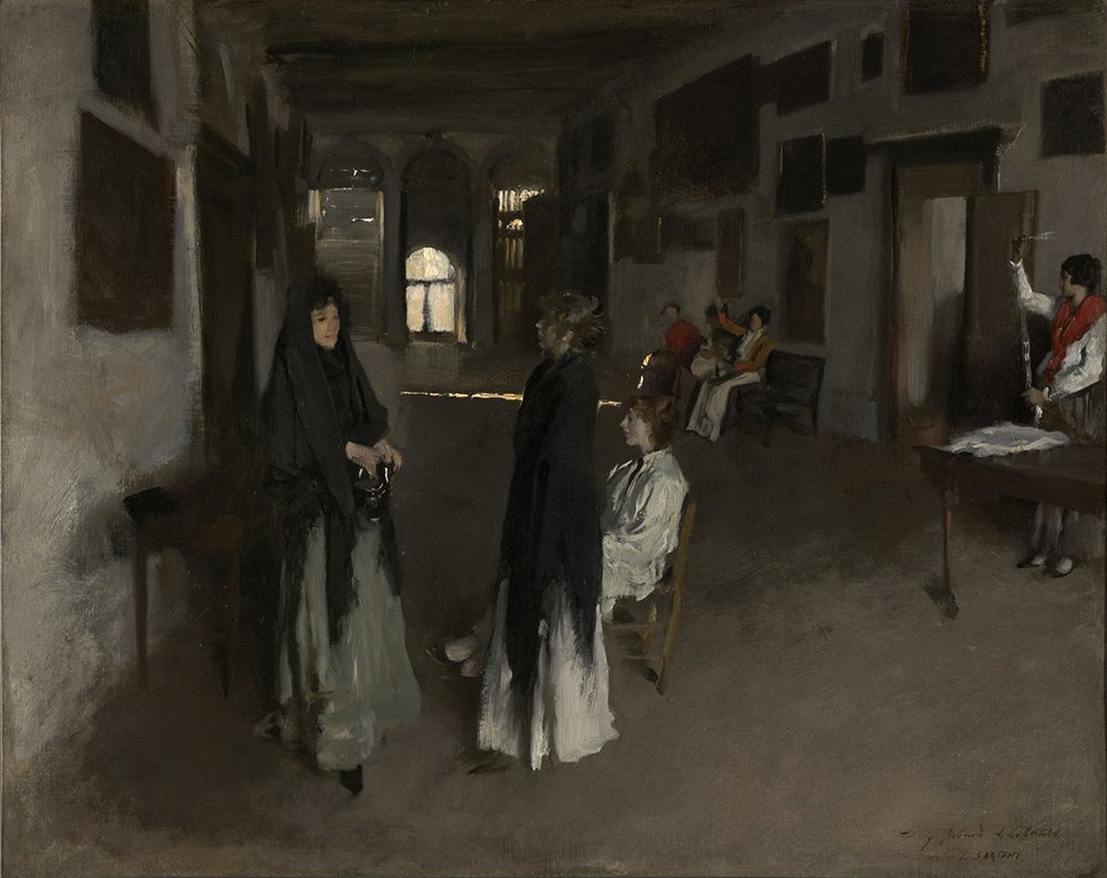 Pintura A Venetian Interior para decorar despachos con marco negro mate