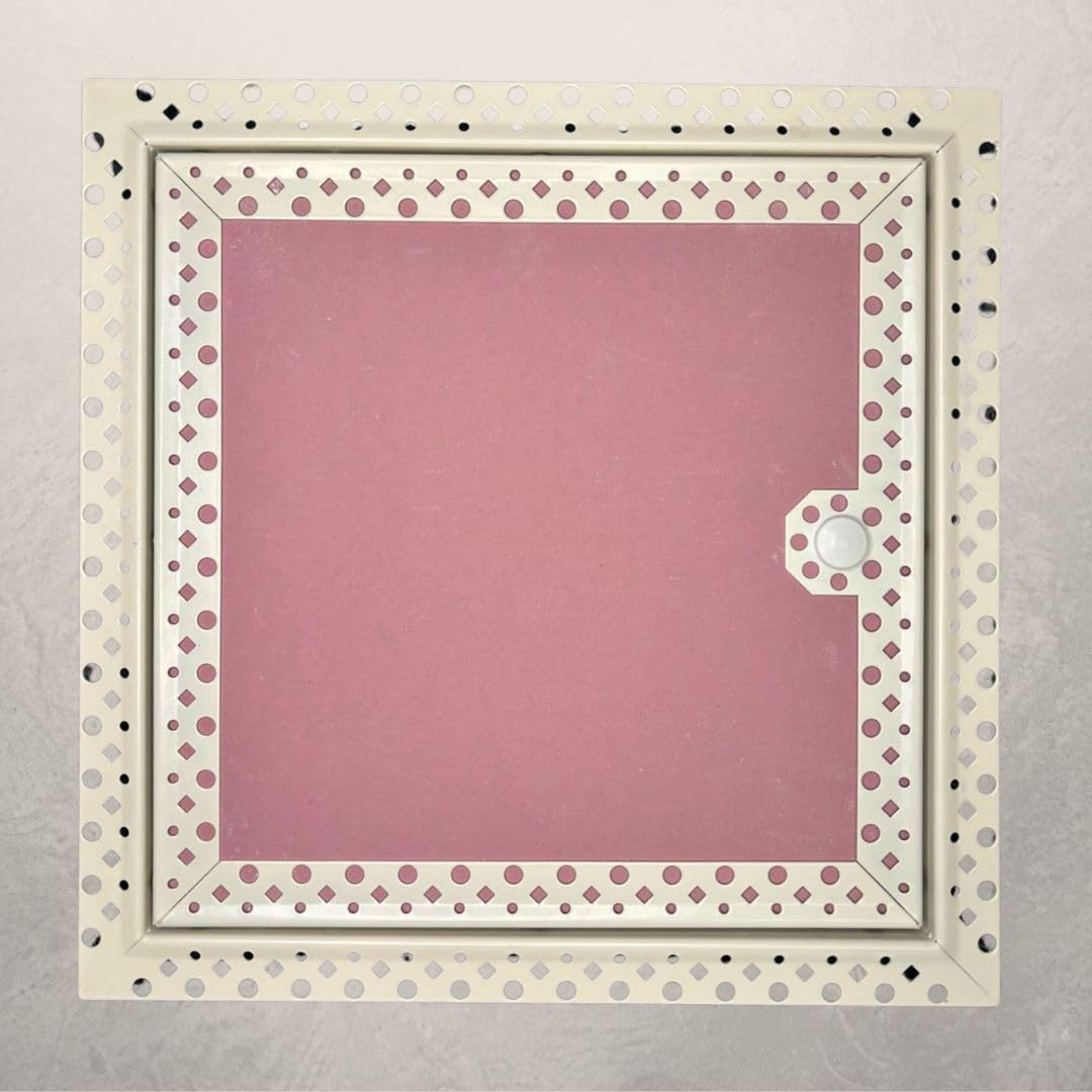 Plasterboard 200mm x 200mm Access Panel Fire Rated Inspection Hatch Beaded Frame Lock & Key