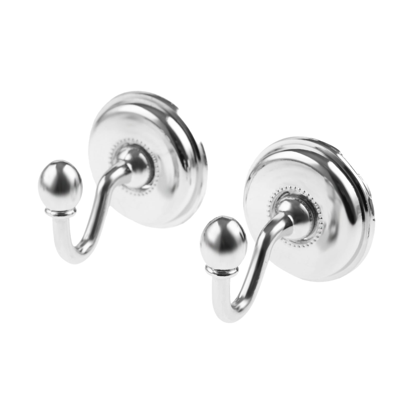 Hicello Silver 2Pcs Curtain Tie Backs Hooks, Wall Hooks For Window Drapery Tieback Tassel, Vintage Alloy Pommel Curtain Holdbacks With Screws, Door Wall Hat Coat Hangers Room Decor