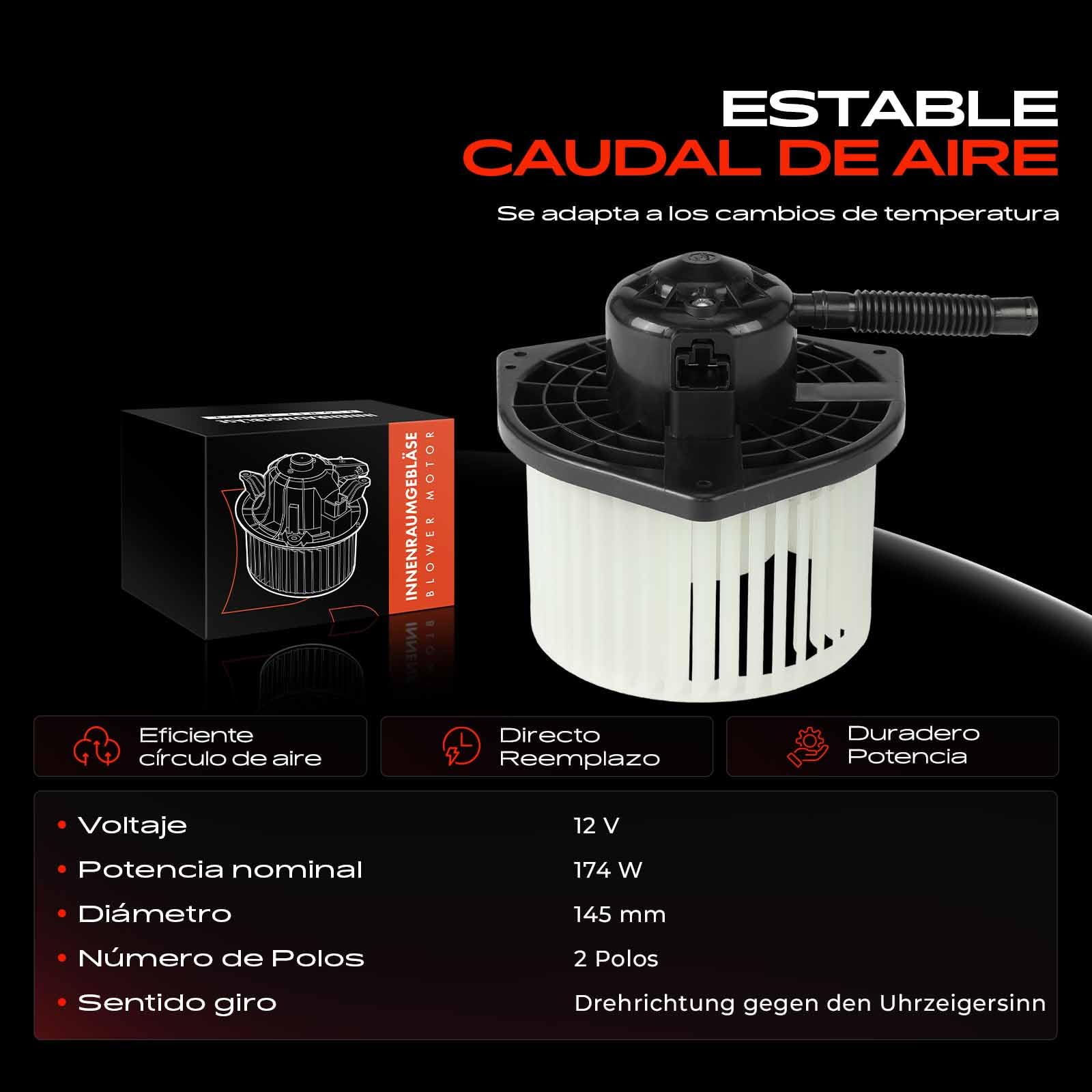 Frankberg Motor del Ventilador del calefactor Compatible con ASX GAW Lancer VIII Sportback CXA Outlandel II CWW Lancer VIII CYA CZA Lancer VII Station Wagon CSW CTW Replace# 700239