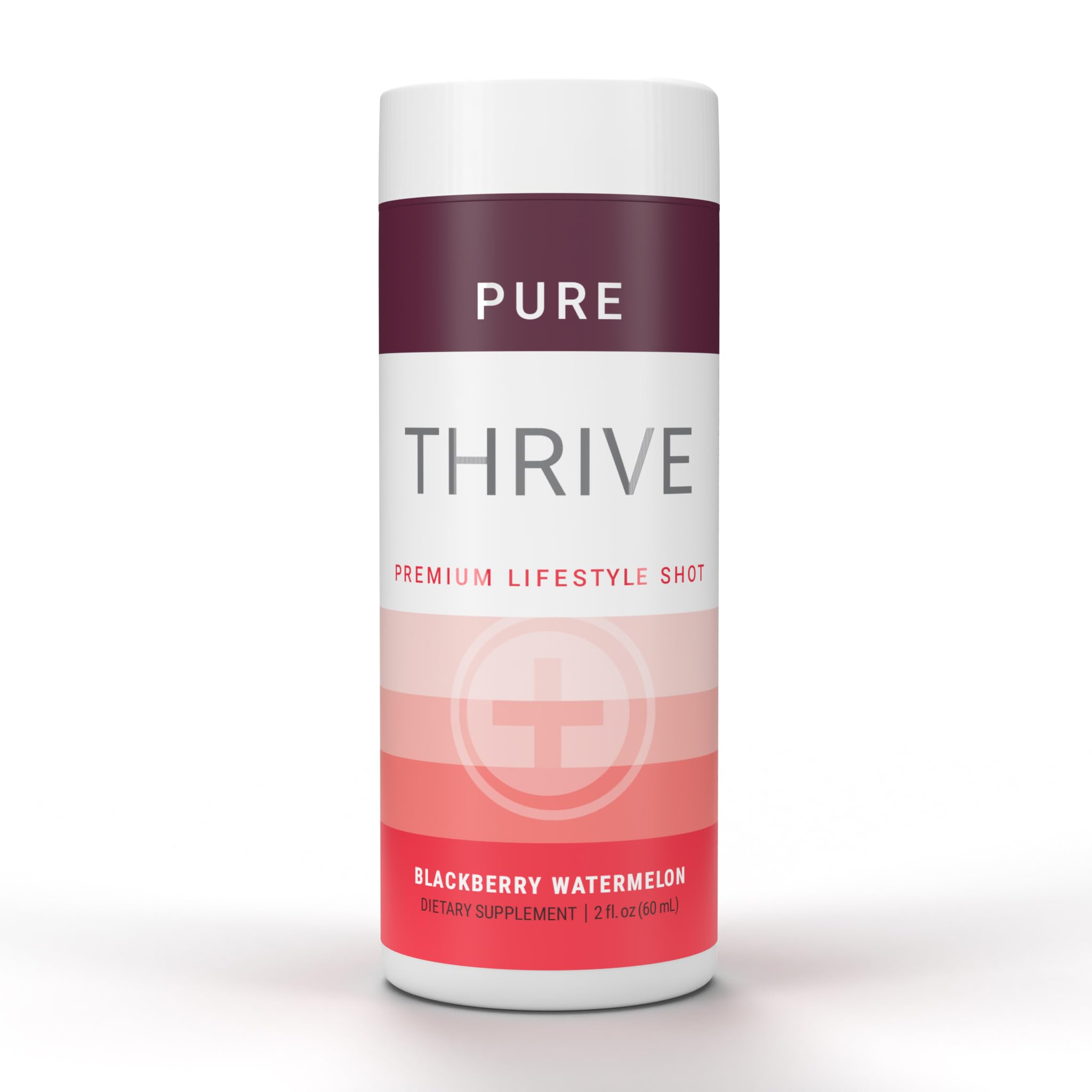 THRIVE by Le-Vel Energy Shot - Blackberry Watermelon | 2 fl oz | 12 Count | Clean, Sugar-Free, Zero-Calorie Energy Booster | Natural Energy Supplement with B Vitamins | Healthy Caffeine Shot