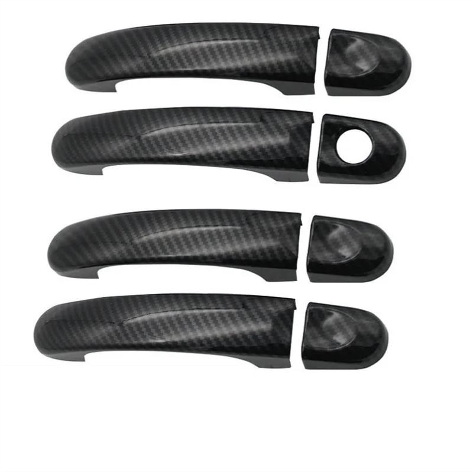 KJHOPY Car Door Handle Cover Exterior Trim Decoration for Touran for Caddy for T5 Transporter 2003-2015 Exterior Door Handle(Carbon)