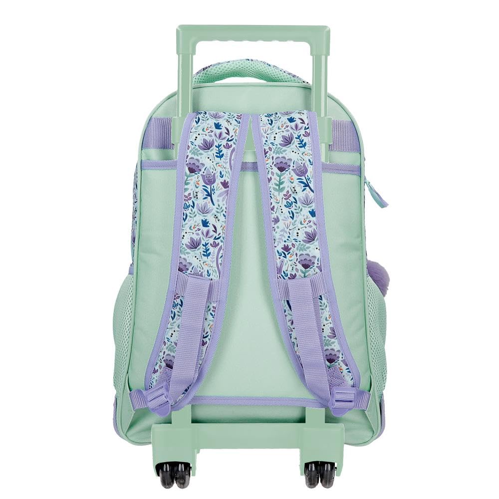 Disney Frozen Close to The Heart Kinderrucksack, Schulrucksack, aus Polyester, Seitentaschen, breite verstellbare Träger, Tragegriff Oben zum Aufhängen, Magic Fix-System.