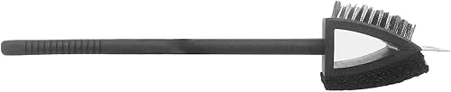 Miniatura 5 de Cepillo para parrilla de barbacoa de acero inoxidable, herramienta fácil de limpiar, universal 3 en 1, cepillo premium
