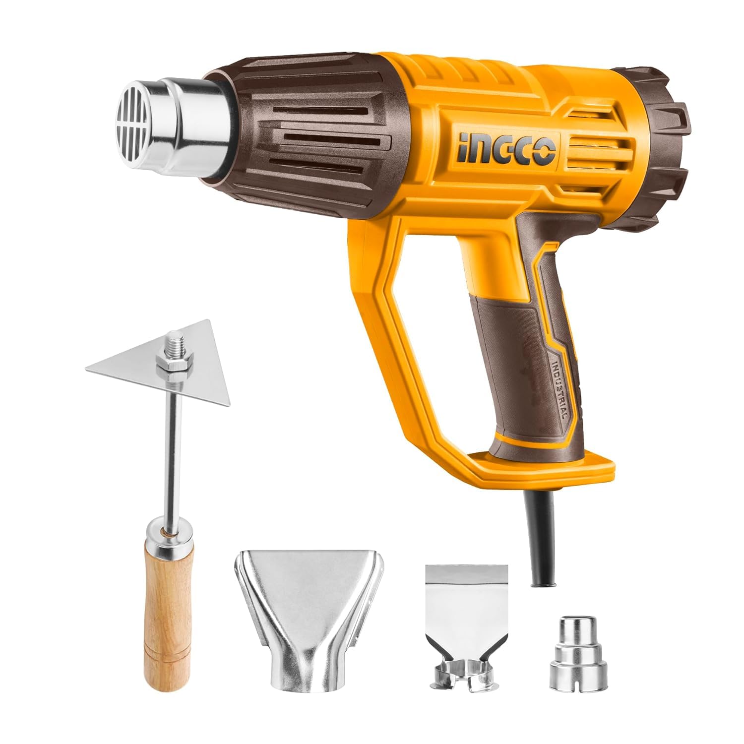 INGCO Heat Gun, 2000W Heavy Duty Hot Air Gun Heat Gun with Overload Protection for Crafts, Shrinking PVC, Stripping Paint (3 Nozzles), Adjustable Temperature with Rotating Back for Precise Control (B0C1RW3R9W) Amazon Price History, Amazon Price Tracker