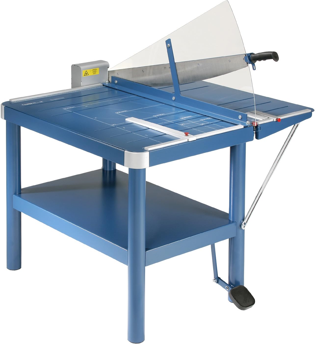 Dahle 580 Hebelschneider Atelier-Schneidemaschine (bis DIN A2, Schnitthöhe 4,0 mm, Metalltisch) Blau