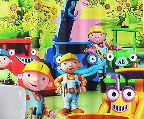 Image of Polyester 3D Digital Printed Beautiful Kids Cartoon Room Curtains | Kids Curtains for Kids Room | Nursery Curtains (Design-Bob, 4x9 Ft-Long Door-2 Pieces)