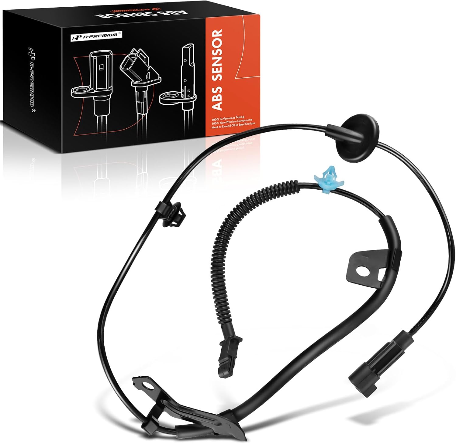 A-Premium ABS Wheel Speed Sensor Compatible with Dodge & Jeep Models - Caliber 2007-2008 Hatchback, Compass/Patriot 2007-2014 Sport Utility, 4WD - Rear Left Driver Side, Replace# 05105065AC