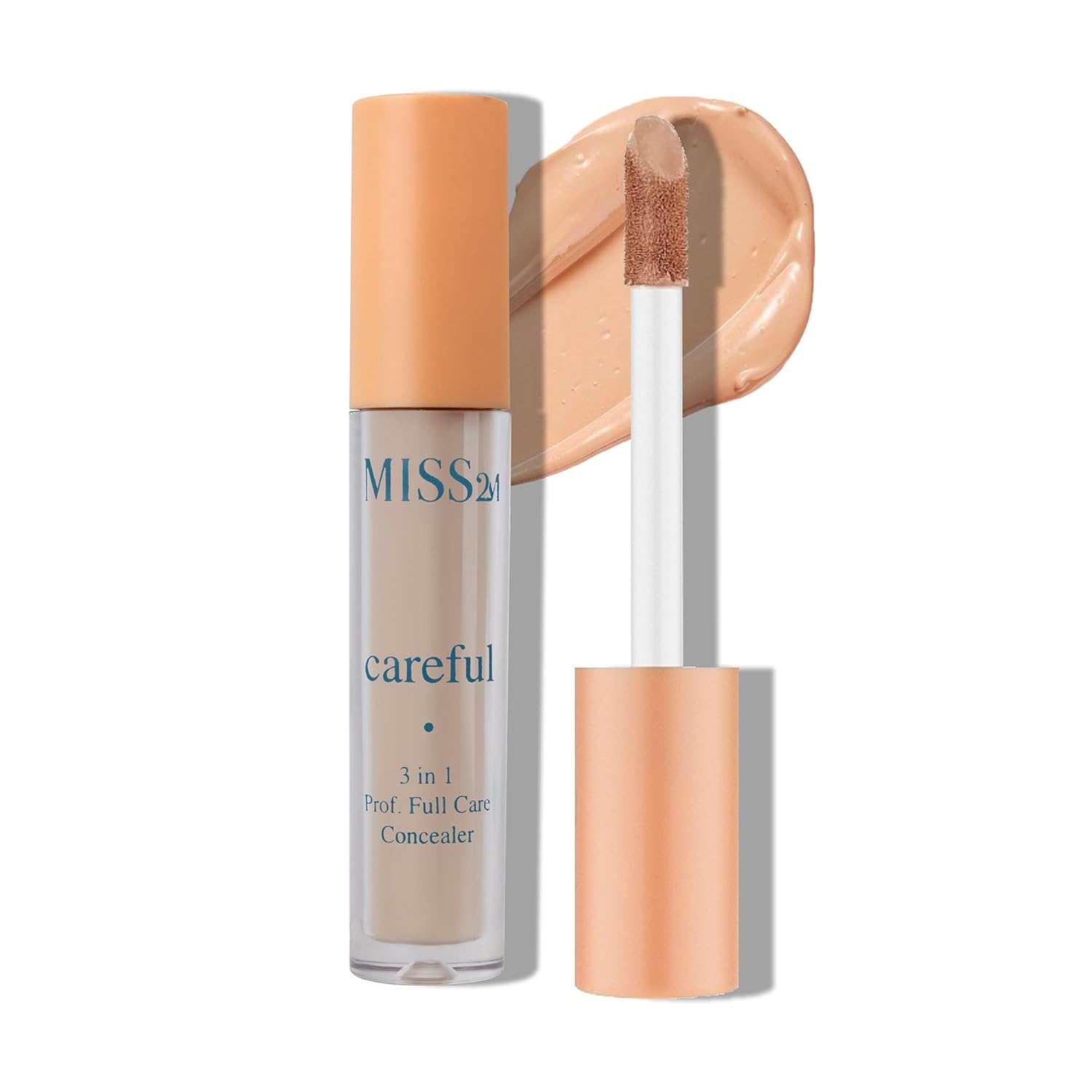 Careful 3-in-1 Matte Concealer, Primer & Plumper with Full-Coverage Pigment for Face & Under Eye Concealer: 103 Rosy Medium, 0.2 Fl Oz Careful 3-in-1 Matte Concealer, Primer & Plumper with Full-Coverage Pigment for Face & Under Eye Concealer: 103 Rosy Medium, 0.2 Fl Oz