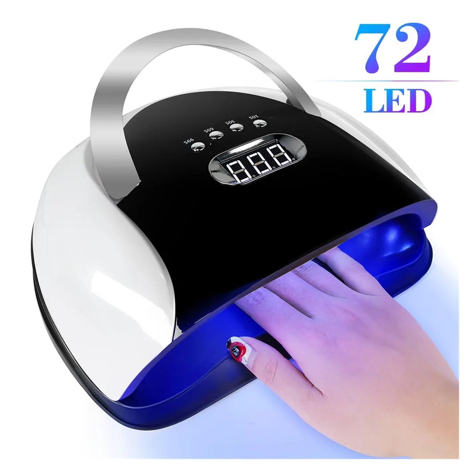 Lampa do paznokci, Lampa Do Suszenia Paznokci LED O Dużej Mocy, Szybkoschnąca, Lakierów, Z Automatycznym Czujnikiem, UV/LED Zdobienia,na podróż do domu