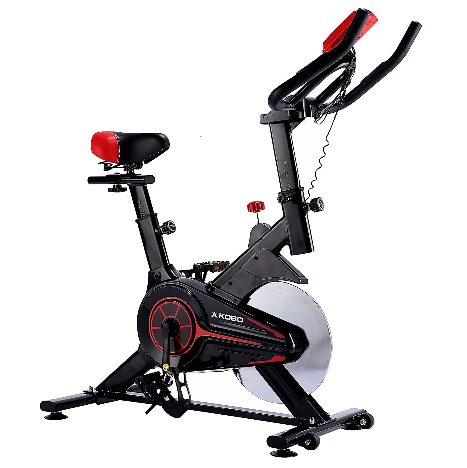 Kobo 6 Kg Flywheel Exercise Spin Bike with Steel Wheel (IMPORTED) Black-image-36