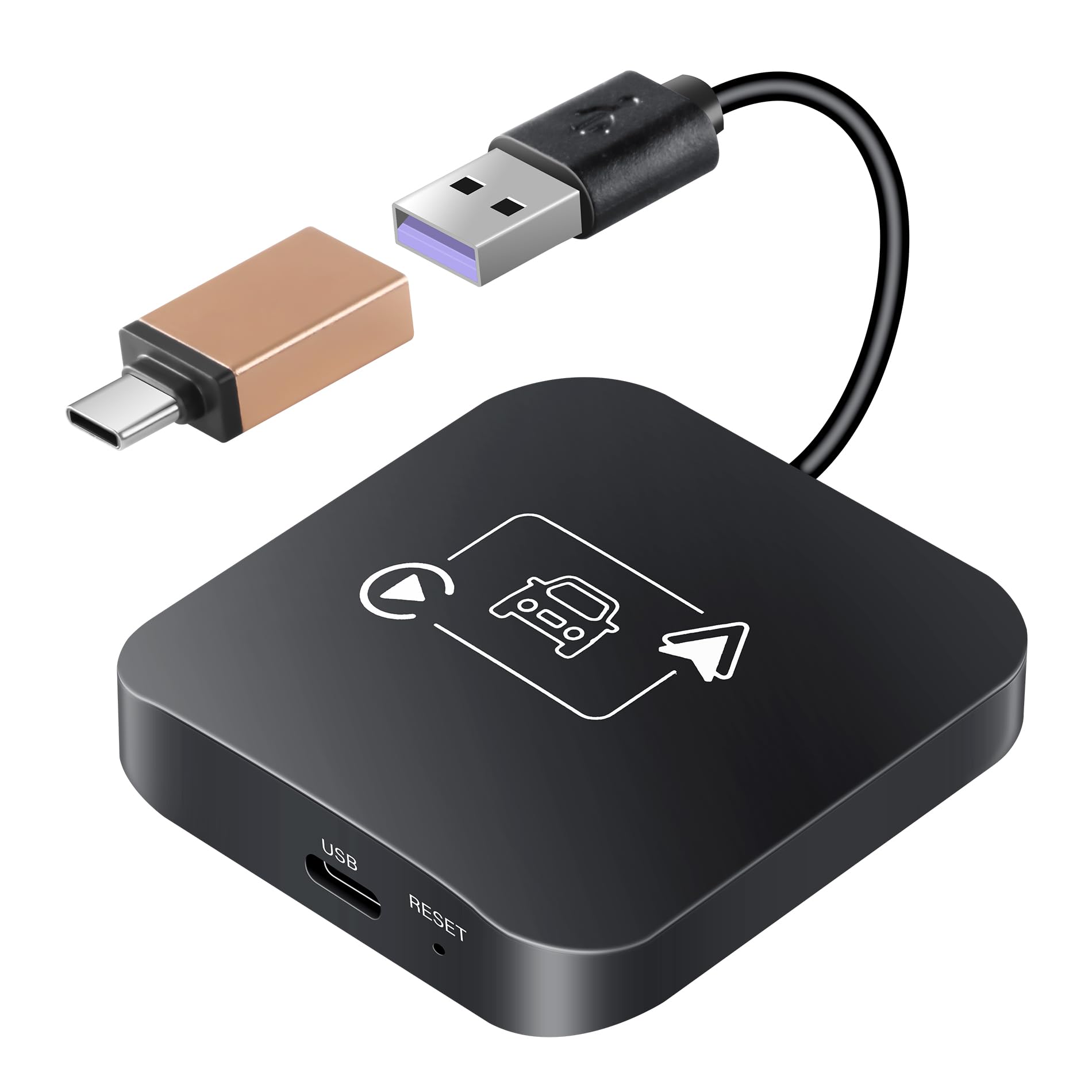 Smart Connect Apple CarPlay アダプター Amazon.com: Wireless CarPlay Adapter 2 IN 1 Plug and Play
