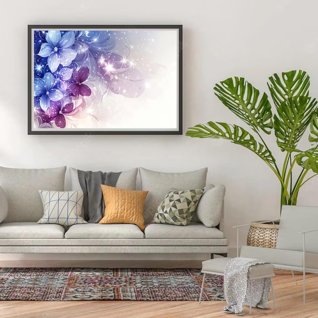 5D Kwiat Diament Malarstwo Zestaw dla dorosłych, DIY Zestawy malarskie Diament, Diamentowe pełne zestawy artystyczne, Square Rhinestone Ścieg krzyżykowy Malarstwo dla dorosłych Początkujący Wystrój