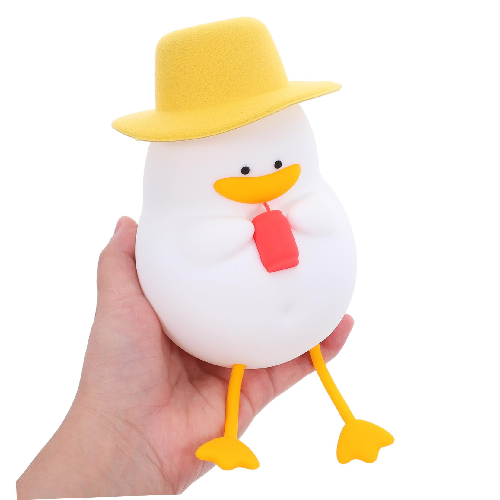 Lampada Anatra in Silicone Morbido con LED Portatile e Touch per Ragazzo Ragazza Luce Protettiva per Cameretta e Allattamento