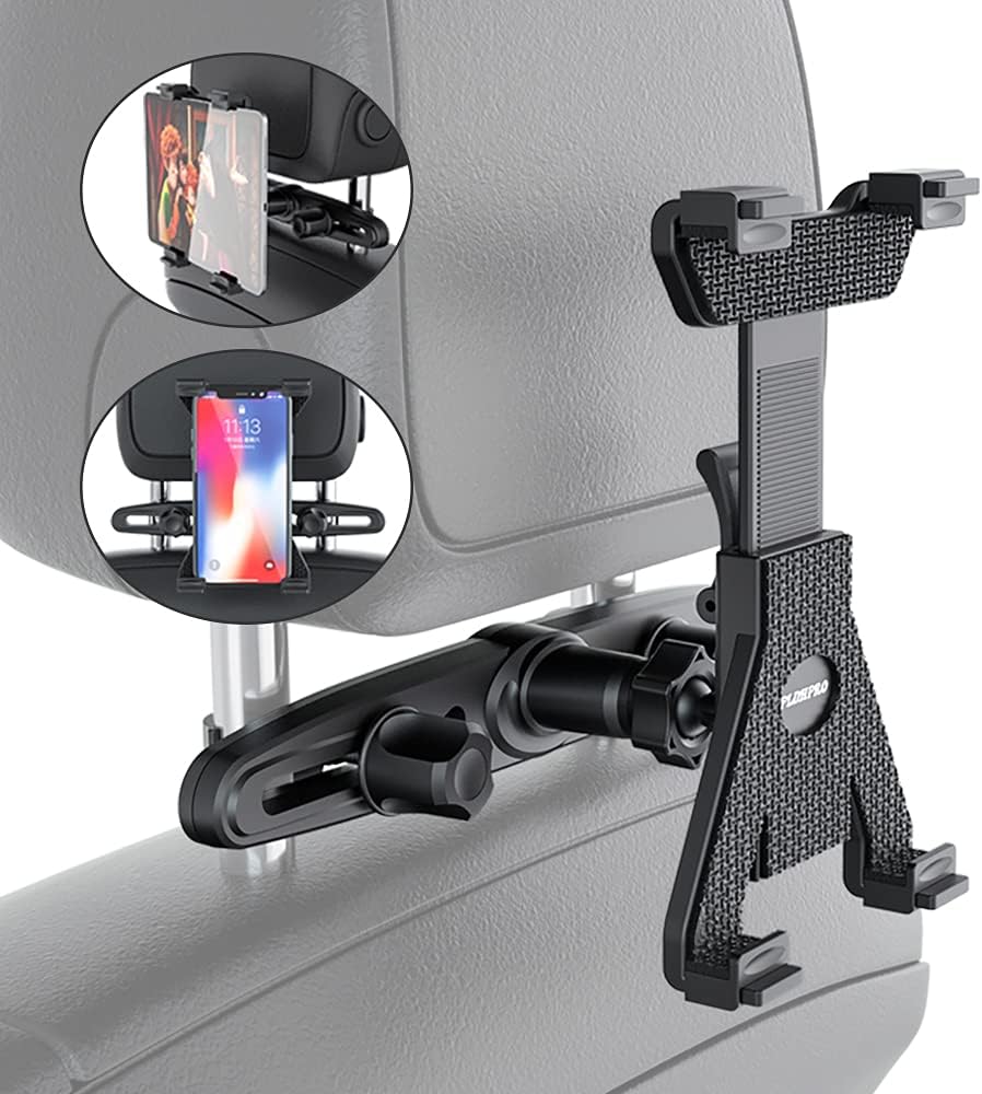Tablet Holder for Car Back seat Headrest Mount Cradle 360° Rotation Adjustable Stand Compatible with iPad Air iPad Mini Samsung Huawei and All 7"-10.5" Tablets