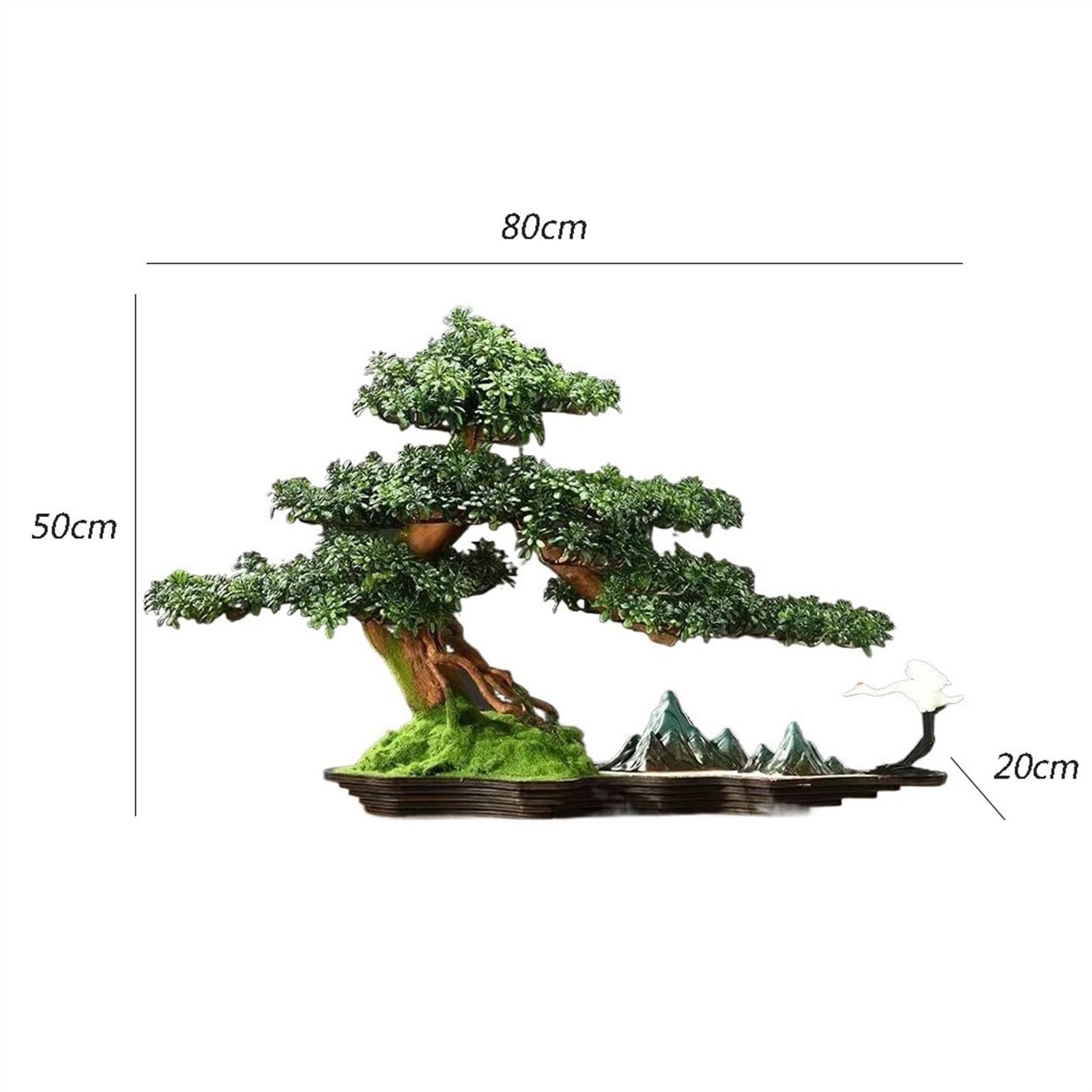 Fałszywe drzewo Symulacja drzewa Bonsai w celu poprawy Feng Shui przynoszącego szczęście dekoracje przedpokoju salon dekoracyjne ozdoby Wystrój wnętrz
