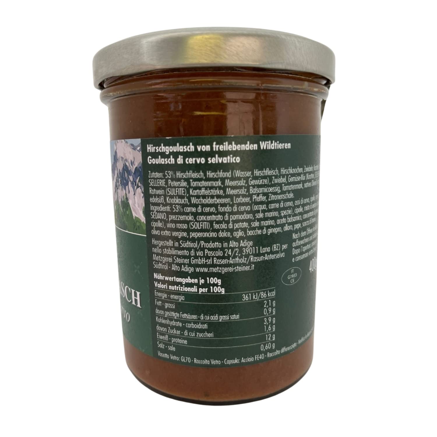 Hirschgulasch 400 gr. - Metzgerei Steiner