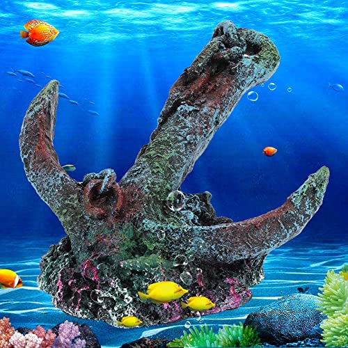 Aquarium-fish-tank-ornamentfish-tank-ornament-Resin-anchor-Aquarium-Decor-Aquarium-Fish-Tank-Ornaments-Accessories-Aquarium-Ornament-Creative-anchor-Aquarium-Decoration-Resin-Creative-Shipwre