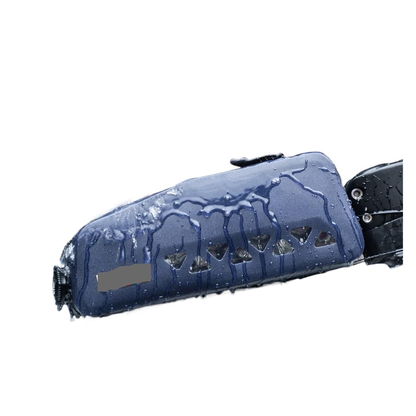 Compatible con Bolsa de Bicicleta, Tubo Superior Impermeable sin Costuras, Marco Frontal, triángulo Gran Capacidad, Ciclismo Carretera MTB(AS-142-BL)