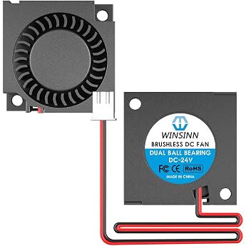 WINSINN 30mm Blower Fan 24V 3D Printer Micro 24 Volt Fan 3010 Double Ball Bearings Brushless Cooling 30mm x 10mm 2 Pin Pack of 2
