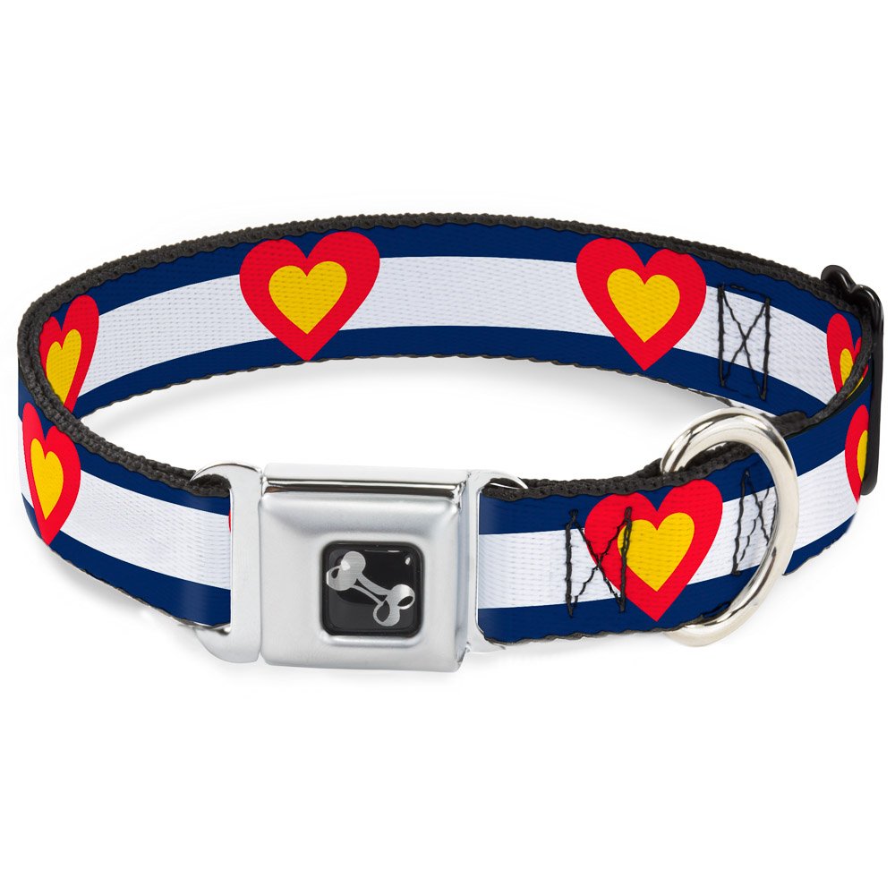 Collier de chien os Colorado ajustable 15-66 cm grand chien et chiot sangle large