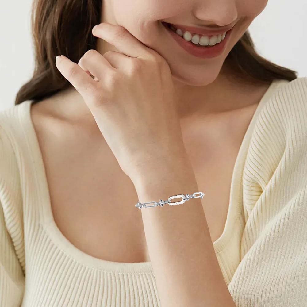Beebeecraft 2 Stück 925 Sterling Silber Federring Verschlüsse 145x75x25mm Kleine Ovale Federring Clips Halskettenverkürzer/Verlängerungsverbinder Mit Silberpoliertuch Für Die Schmuckherstellung
