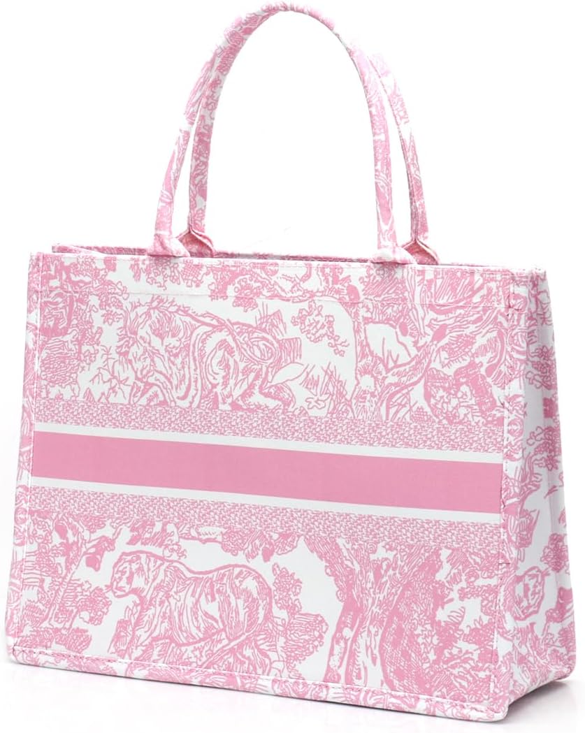 FENGJINRUHUA Fashion Luxury Tote Bag Cotton Linen Handbag Large Capacity Jacquard Retro Exquisite - Image 4