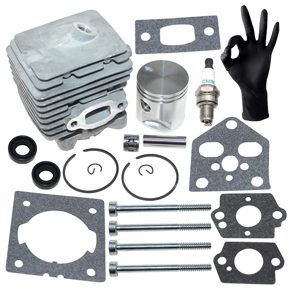 Kit cilindro pistone per Stihl BG56 BG56C SH56 SH56C BG86 BG86C BR200 SH86 SH86C SR200,4241 020 1203,4241 020 1204