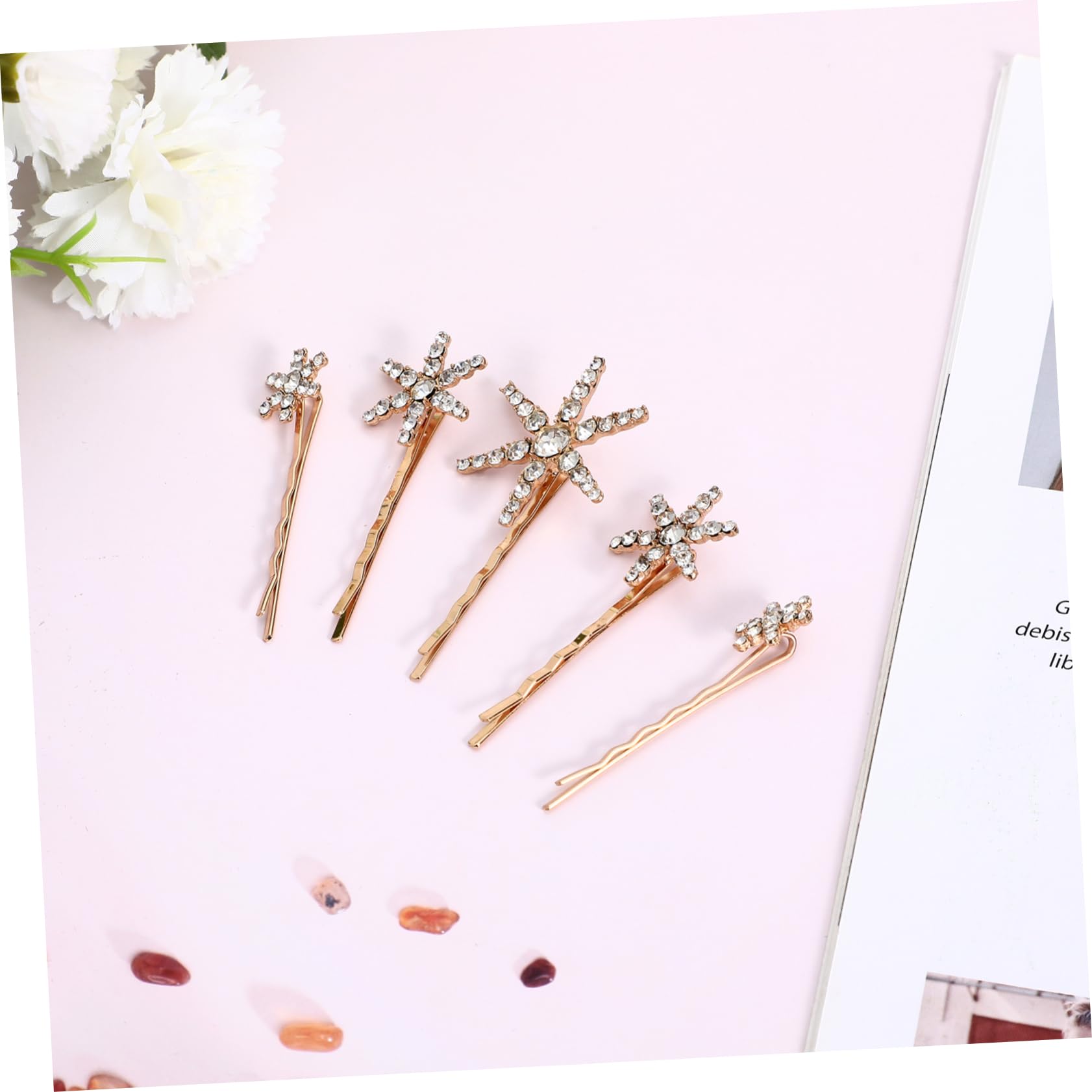 FOMIYES 25 Piezas Pasador De Pelo Con Diamantes De Imitación De Galaxia Estrella Clips De Pelo Horquilla Decorativa Pasadores De Pelo Estrella Boda Pelo De Fiesta Chica Novia Aleación Poli