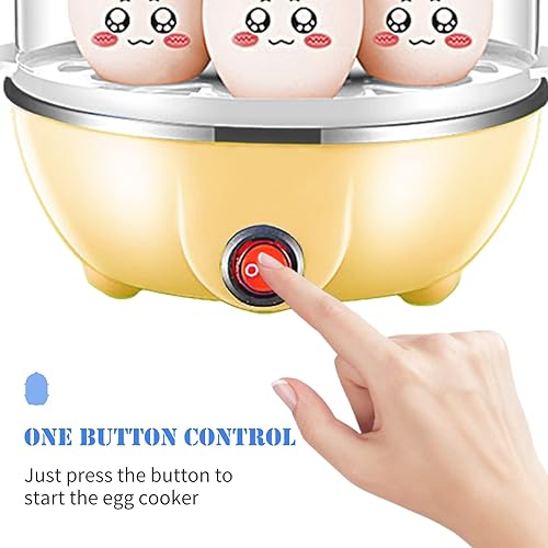 Miniatura 4 de Decdeal Cocedor de huevos, caldera de huevos de doble capa con capacidad para 14 huevos, olla de huevos duros hervidos, vaporizador eléctrico