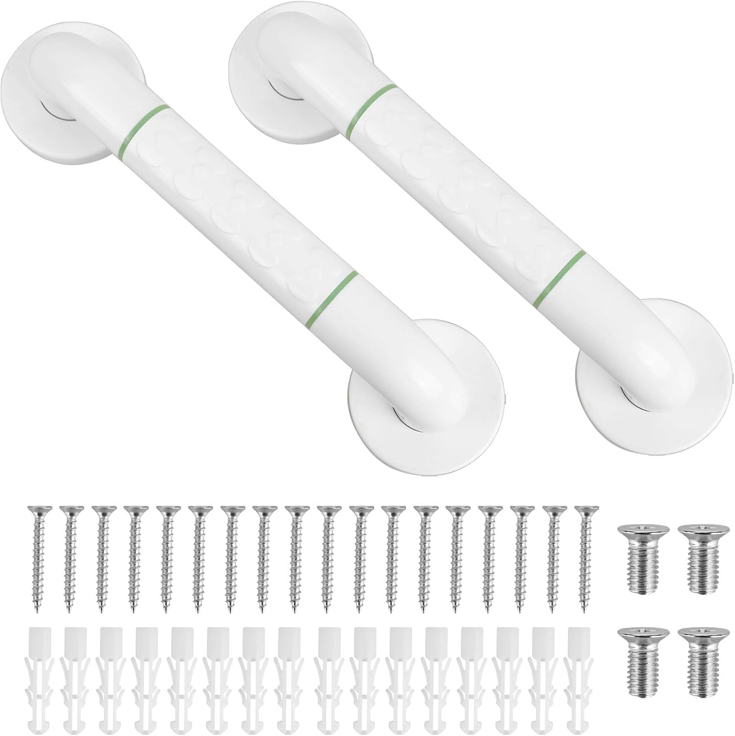 CTDMJ 30CM Bath Grab Rails 2PCS, Anti-Slip Grip and Luminous Safety ...