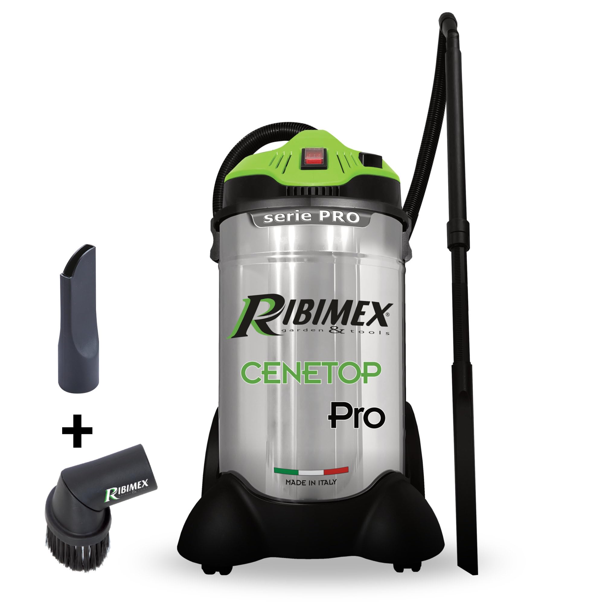 RIBIMEX - Aspiracenere Elettrico Cenetop Con Pulizia Filtro, 30 L, 1200