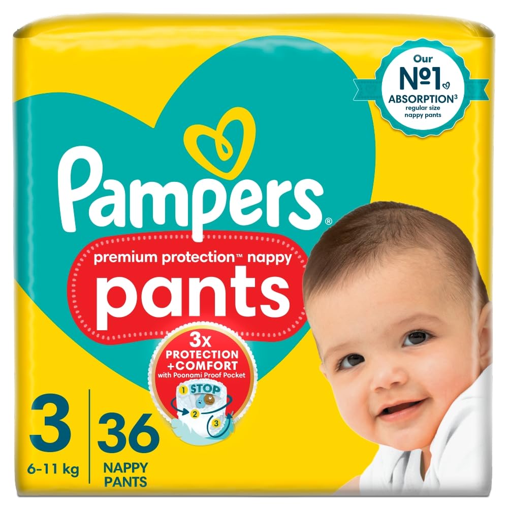 Pampers Pants Pull-On Size 3 Midi 36 Pack