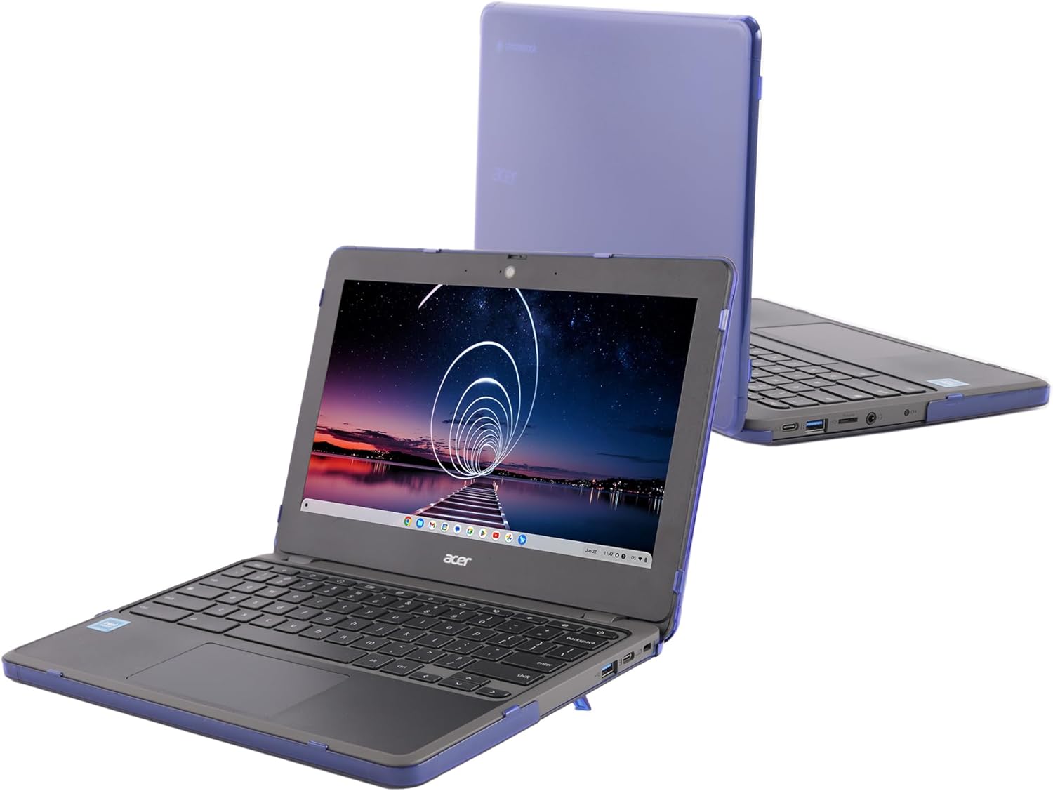 mCover Hard Case Only Compatible for 2023-2024 11.6" Acer Chromebook 511 C736 Series Clamshell Laptop Computers (NOT Compatible with Any Other Acer Models) - Blue