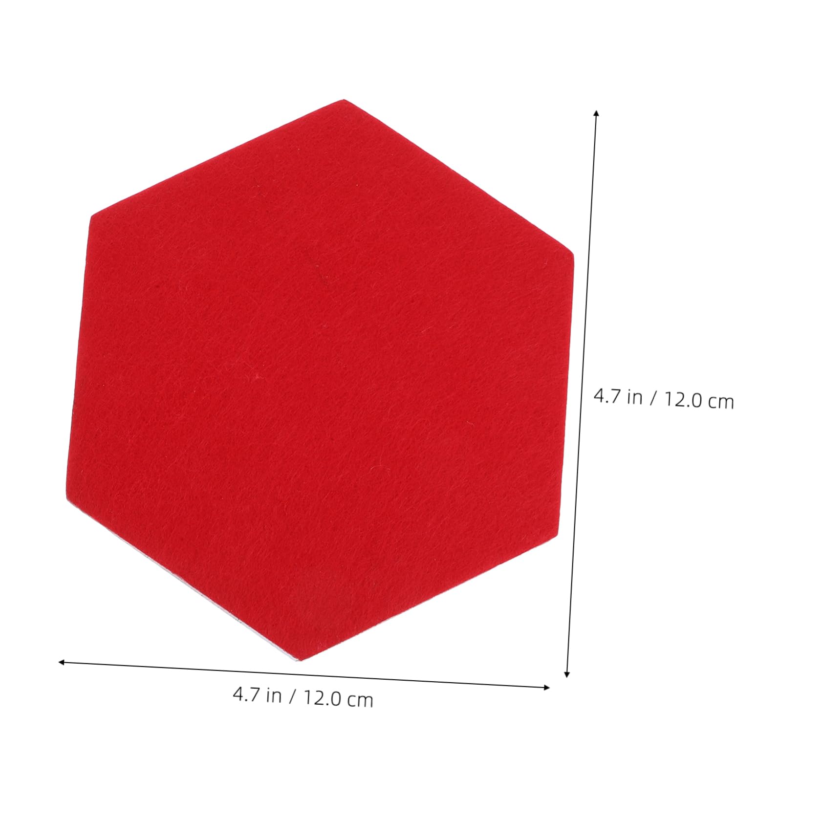 FUNOMOCYA 12Pcs Hexagon Felt Wall Board Acoustic Panels for Sound Absorption Decorative Memo Board for Home Office Easy Peel and Stick Installation