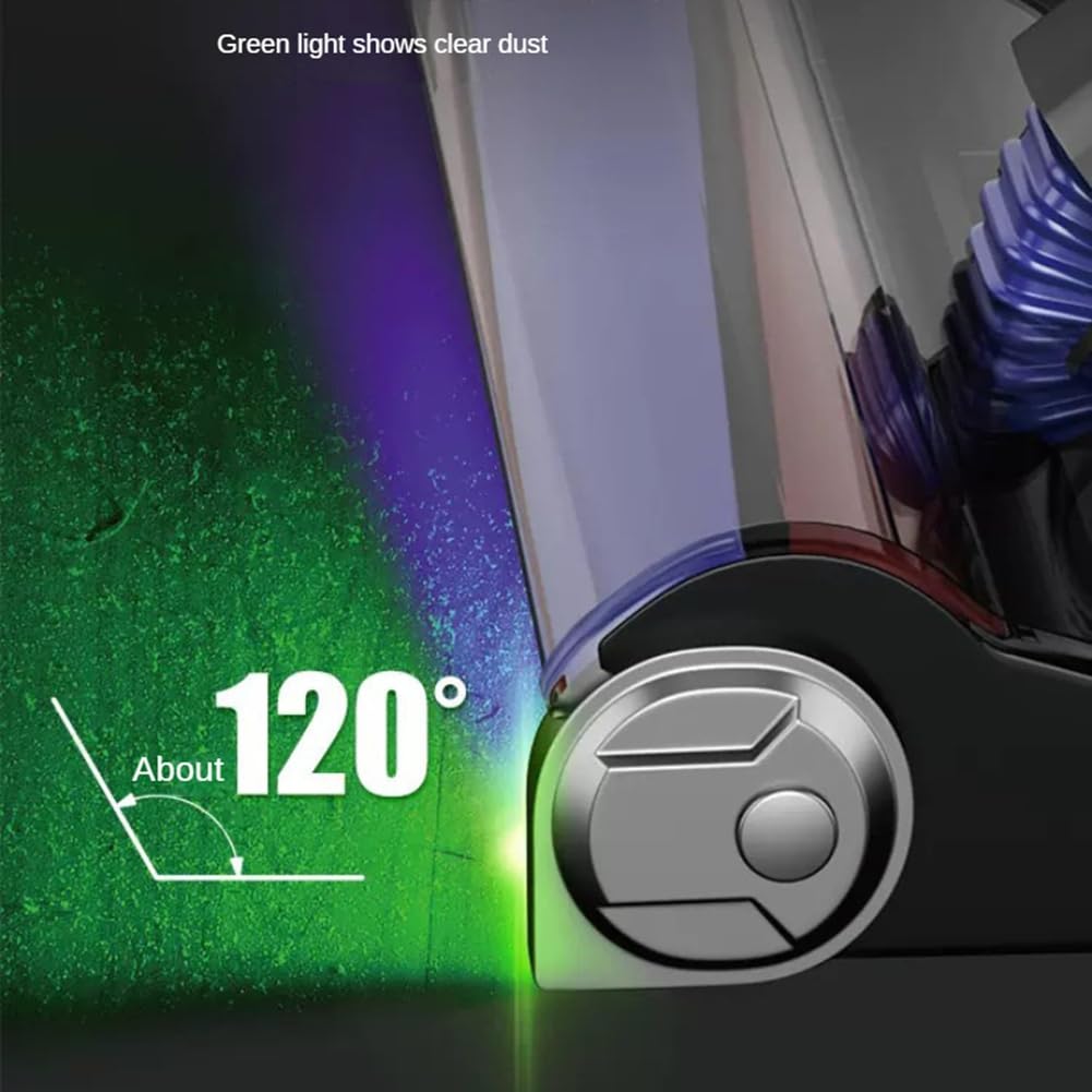 Luces de Visualización de Polvo para Aspiradora Lámpara LED con Visualización de Polvo de Mascotas Claramente con Batería Accesorio Universal para Aspiradora-A