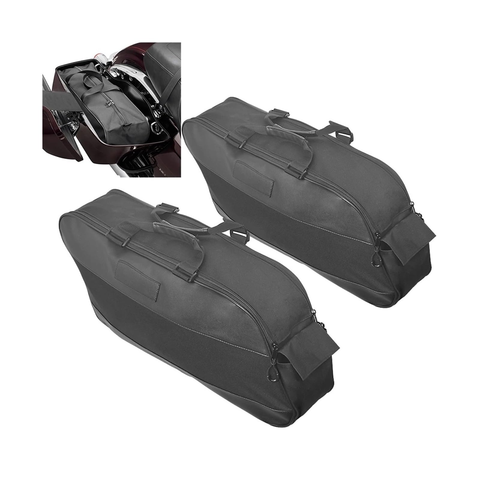 para Electra para Glide para Classic para Ultra Motocicleta Bolsa Sillín Portaequipajes Liner Alforja Bolsa Moto(1 PCS)
