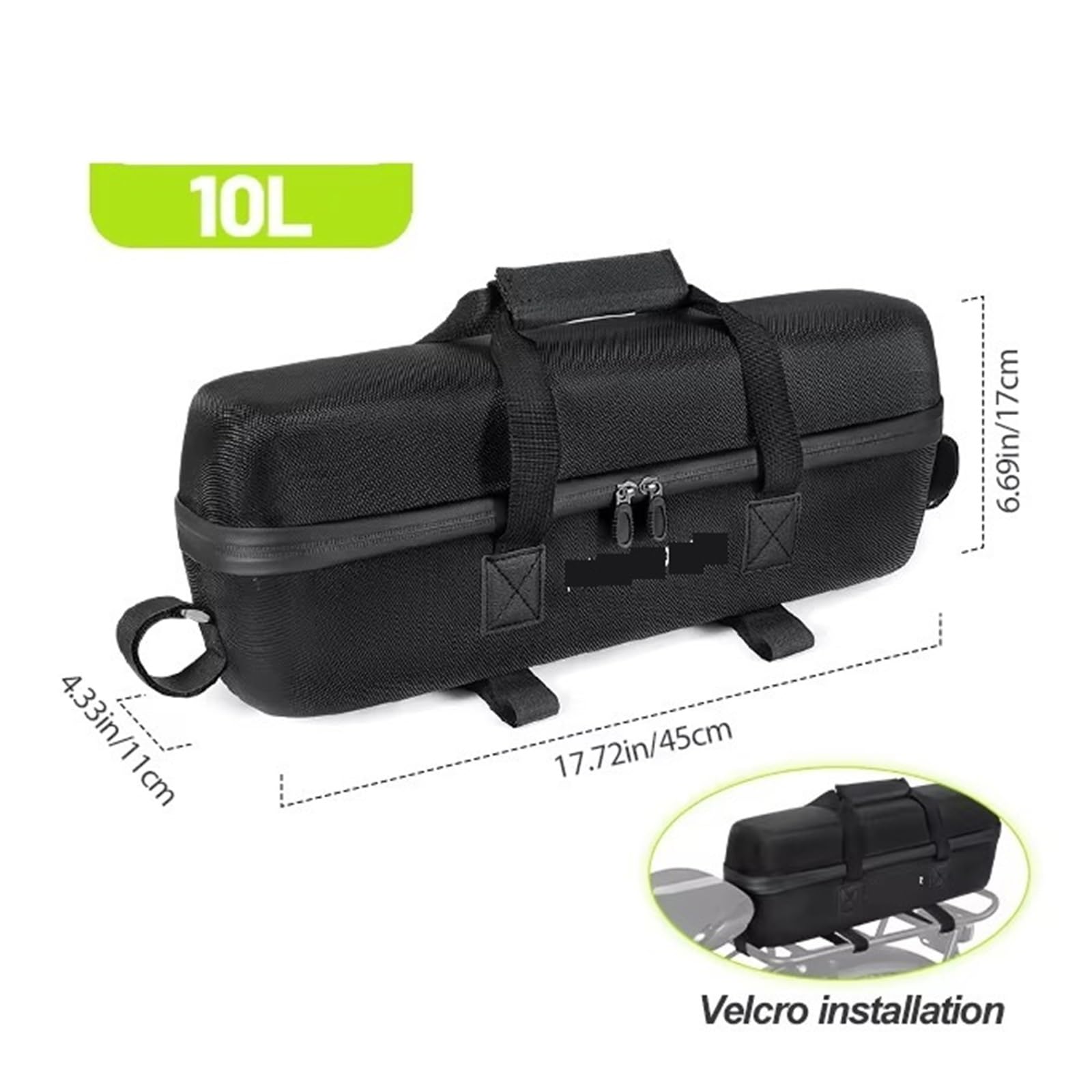 Borsa portaoggetti for batteria da mountain bike da 10 litri. Borsa da ciclismo impermeabile for bici elettrica