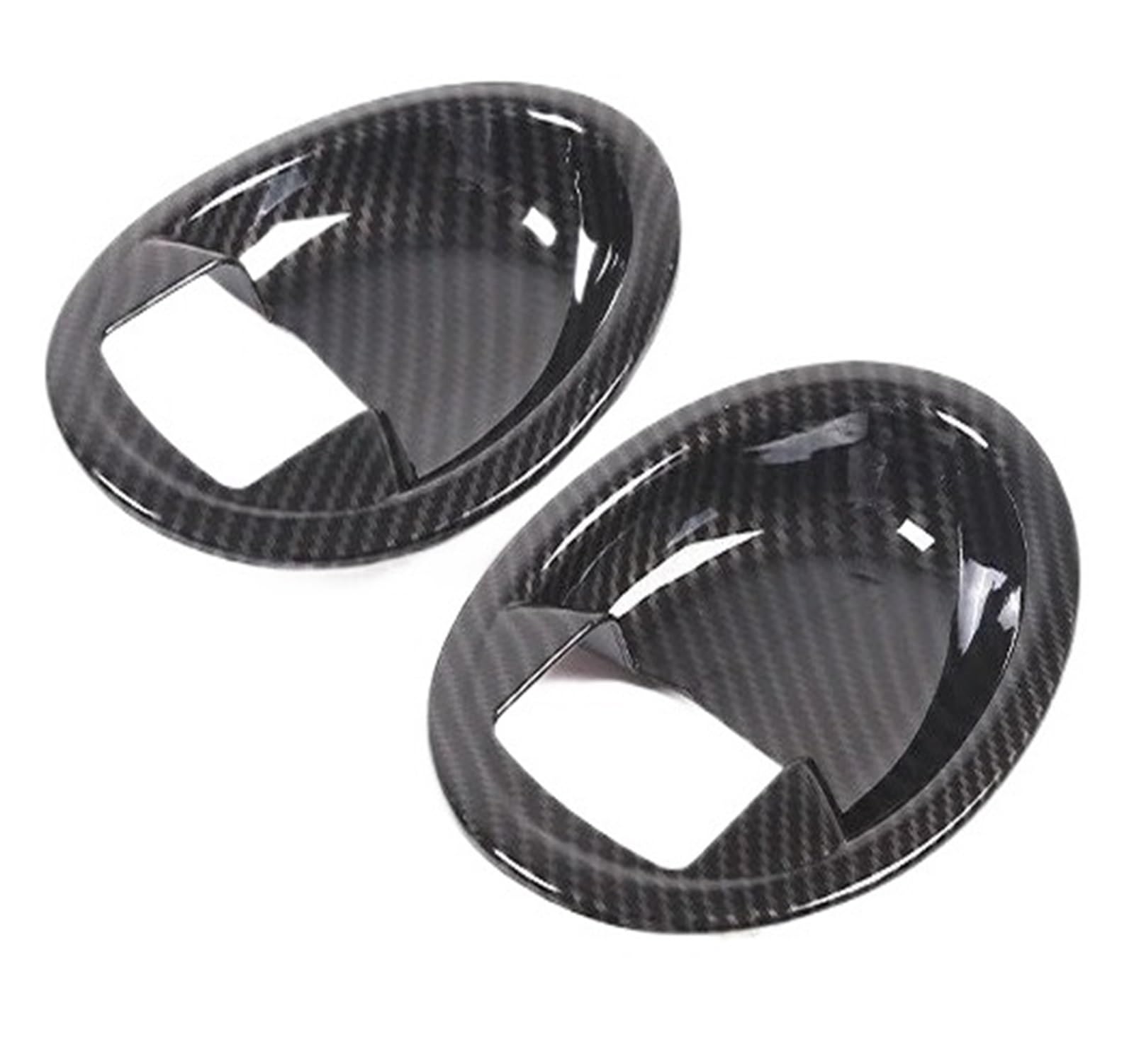Interior Mouldings for for Eclipse 2006-2011 ABS Car Inner Door Bowl Protection Cover Trims Sticker Car Accessories 2PCS Car Accessory(Carbon Fiber)