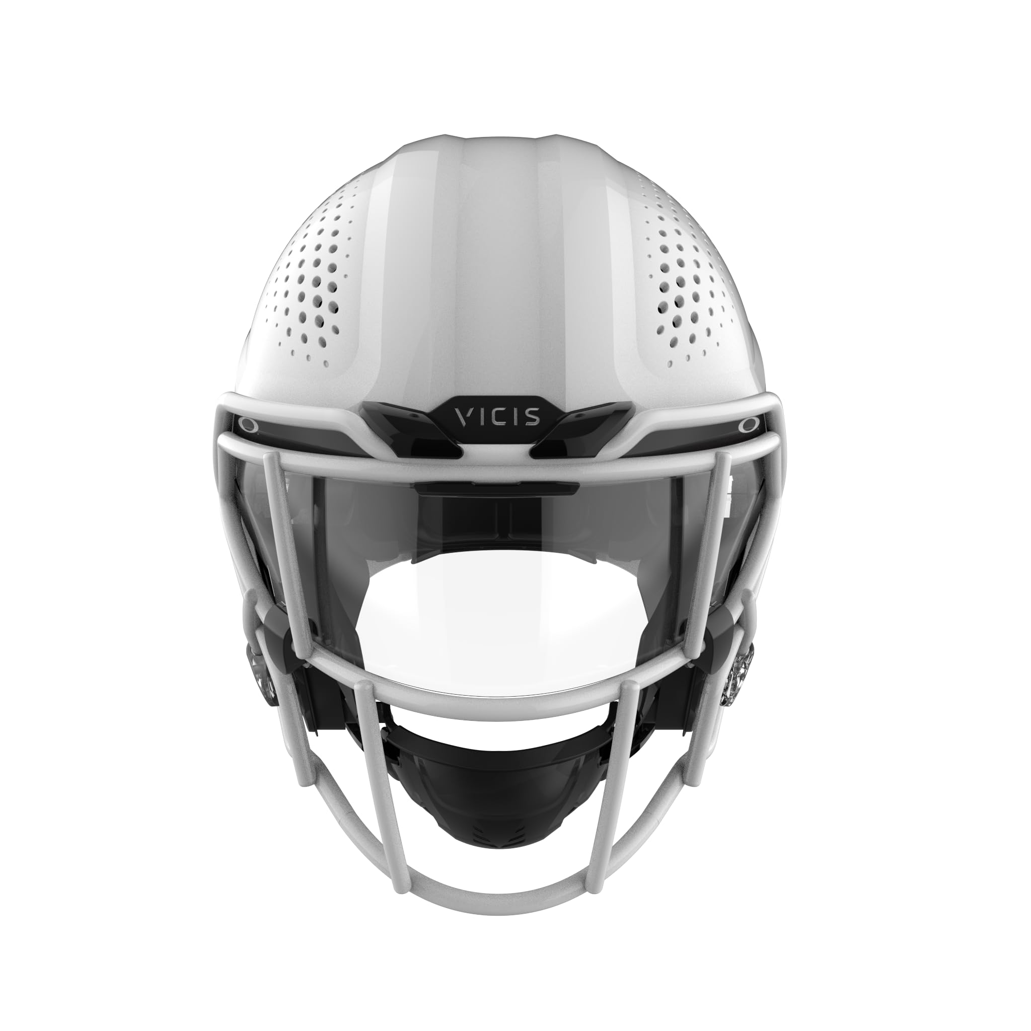 VICIS ZERO2 Youth Elite Football Helmet, Molded Gloss White, Large, SO-212E Facemask