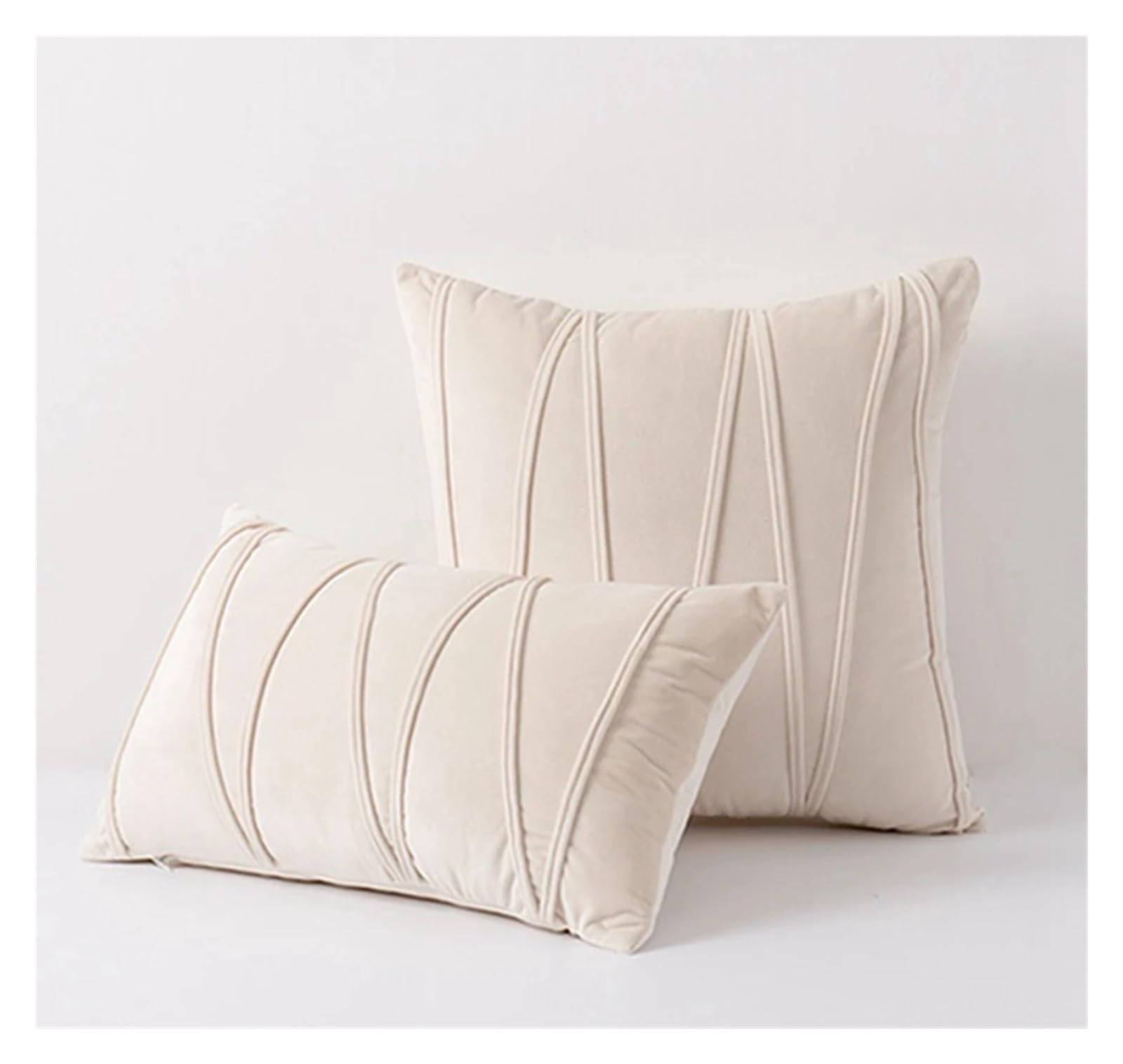 BTGYTTKL Throw Pillowcase 2PCS Decorative Plush Velvet Throw Pillow Covers