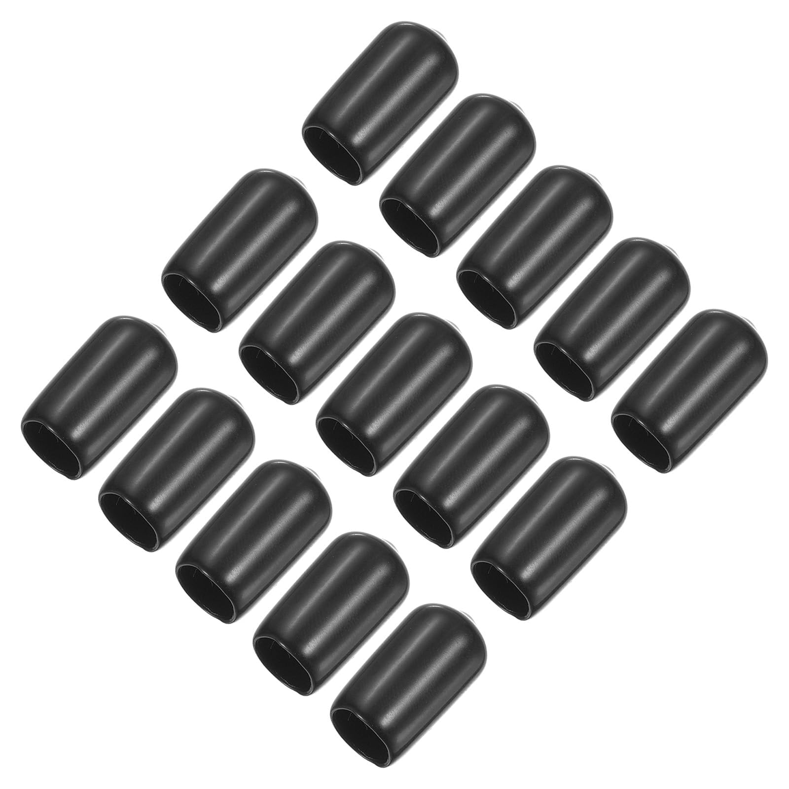 TA-VIGOR 15pcs 10mm Pool Cue Tip Protector, Rubber Pool Cue Tip Covers, Billiard Snooker Cue Tip Protector Shock Absorbing Cue Caps for Pool Cue Protecting Accessories