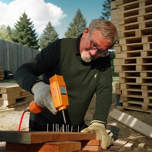 Miniatura 2 de Removedor de clavos profesional del punzón del aire, extractor de clavos neumático para descarar y reciclar madera