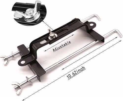 Miniatura 2 de Battery Holder Down Bracket Battery Fixing Bracket Universal Adjustable Battery Crossbar with 11 inches J Bolts for Cars SUVs