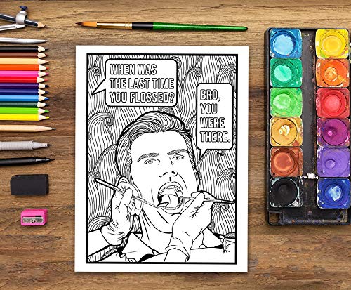 Gray & Gold Publishing Papeterie Bleu Dental Life: A Snarky Coloring Book For Adults thumb #4