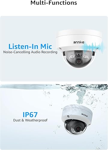 Miniatura 5 de ANNKE Sistema de cámara de seguridad 32 canales 3K Lite AI DVR con detección de humanosvehículos y 28 cámaras CCTV 1080P HD para exteriores IP66