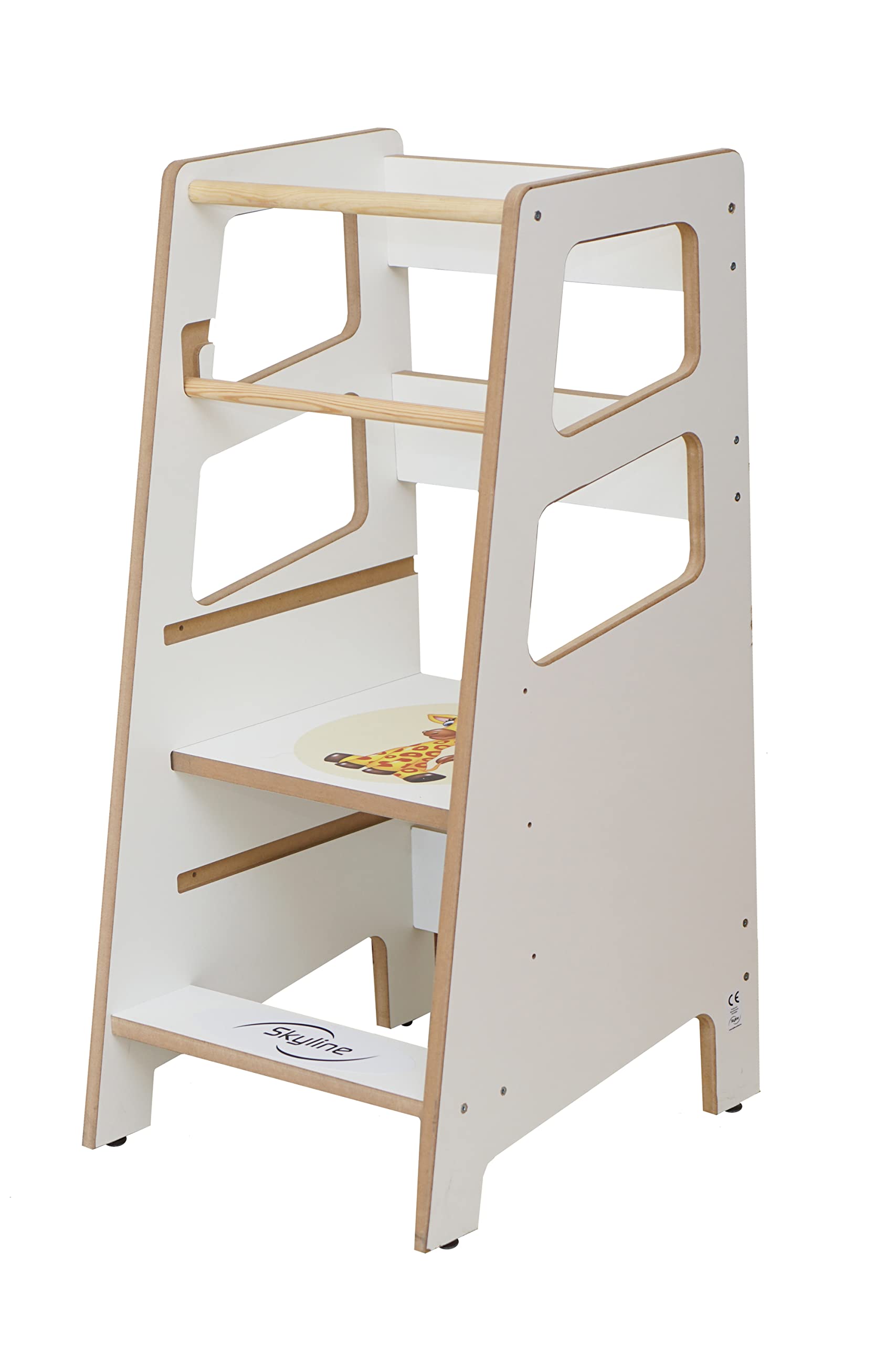 Marchepied d'apprentissage en cuisine : la tour réglable Skyline Baby pour bébé