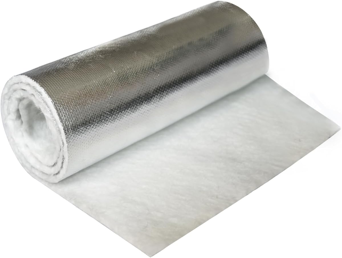 Exhaust Wrap Heat Shield Automotive Aluminum Material Muffler Wrap Insulation Armor, Motorcycle Fiber Exhaust Muffler Mat